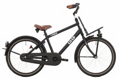 Bikefun Kinderfiets load 20 inch met remnaaf - mat zwart