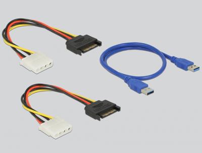DeLOCK Riser Card PCI Express x1 > 4 x PCIe x16 met USB-kabel