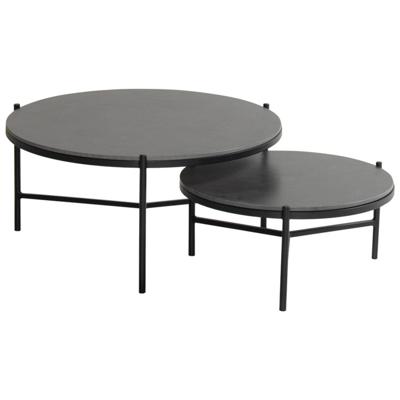 Carson koffietafel zwart dia. 82 H 38 cm Hartman - Hartman