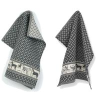 Bunzlau Castle Keuken- en theedoek set Dogs Donkerblauw - thumbnail