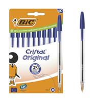 Set Balpennen Bic Cristal Original 516352 Blauw (10 Stuks) - thumbnail