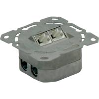 VALUE Cat.6A (Class EA) inbouwdoos, 2x STP, horizontaal, wit - thumbnail