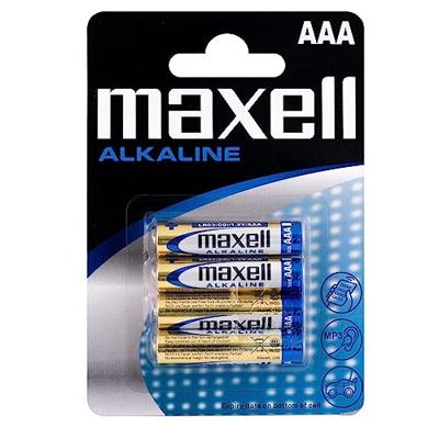 Maxell Battery Alkaline LR-03 AAA 4-Pack Wegwerpbatterij