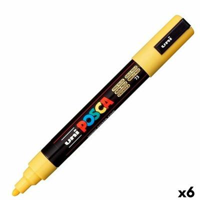 Markeerstift POSCA PC-5M Geel (6 Stuks)