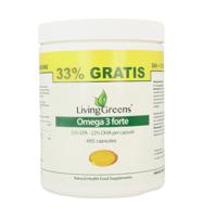 Livinggreens Omega 3 forte voordeelverpakking 480 Capsules - thumbnail