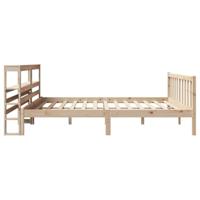 Bedframe zonder matras massief grenenhout 180x200 cm - thumbnail