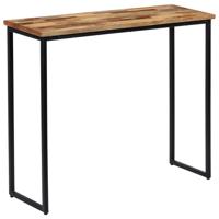 Wandtafel 90x30x76 cm massief gerecycled teakhout - thumbnail