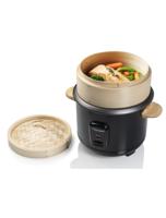 Bestron ARC100BBS Rijstkoker Set Bamboe/Zwart - thumbnail