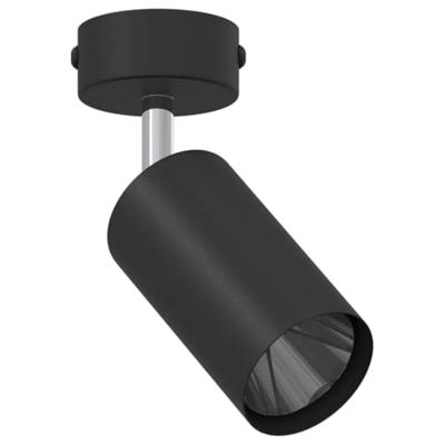 VidaXL Plafondspot met schijnwerpers zwart 6 x 6 x 16 cm metaal