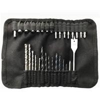 31 IN1 boor en schroevendraaier bit set industriële spade paddle plat hout houtbewerking boring boren met draagbare tas - thumbnail