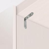 Hoeksteun EDM 86091 an24 Roestvrij staal 5 x 5 x 1,6 cm 4 Stuks - thumbnail