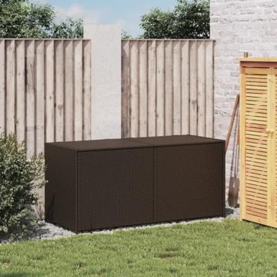 Tuinbox 283 L poly rattan bruin Tuinbox 283 L poly rattan bruin