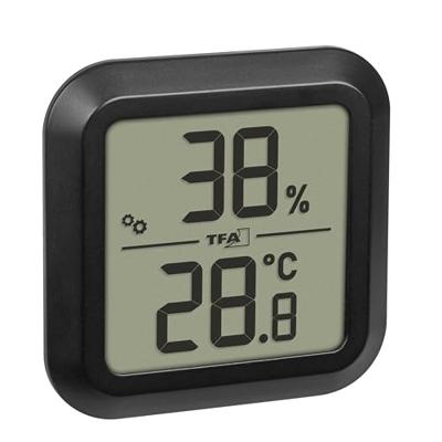 TFA Dostmann Digitales Thermo-Hygrometer zum Einbau 30.5061.01 Thermo- en hygrometer Zwart TFA Dostmann Digitales Thermo-Hygrometer zum Einbau 30.5061.01 Thermo- en hygrometer Zwart