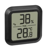 TFA Dostmann Digitales Thermo-Hygrometer zum Einbau 30.5061.01 Thermo- en hygrometer Zwart - thumbnail