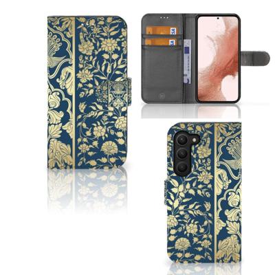 Samsung Galaxy S23 Hoesje Beige Flowers Samsung Galaxy S23 Hoesje Beige Flowers