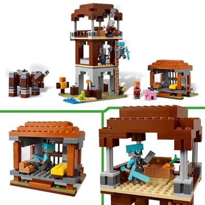 LEGO minecraft 21278 de plunderaar buitenpost en verwoester - thumbnail