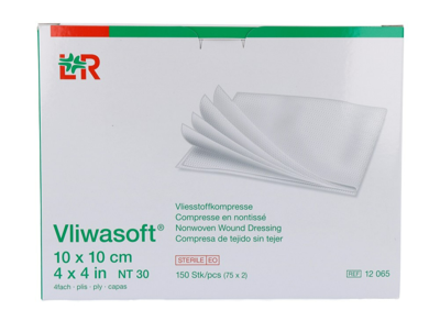 Lohmann & Rauscher Vliwasoft Kompres 10x10cm Lohmann & Rauscher Vliwasoft Kompres 10x10cm
