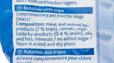 TRIXIE SOFT SNACK ROTOLINIS PENS 12 CM 12X12 ST