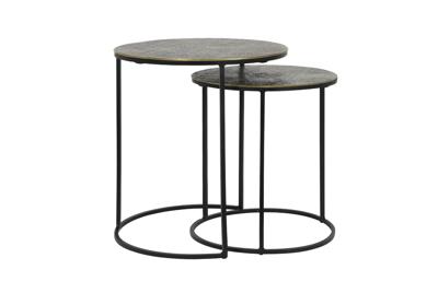 Light & Living Bijzettafel 'Rengo' Set van 2 stuks, kleur Antiek Brons Light & Living Bijzettafel 'Rengo' Set van 2 stuks, kleur Antiek Brons