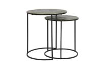 Light & Living Bijzettafel 'Rengo' Set van 2 stuks, kleur Antiek Brons - thumbnail