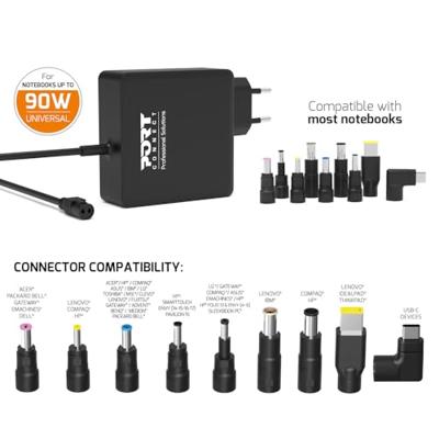 PC-voeding - PORT Designs - Universeel - Connectoren + USB-C - 90W