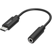 Hama Audio-adapter USB-C-stekker - 3,5-mm-jack-aansluiting Stereo - thumbnail