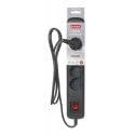 Activejet ACP-5GN 3M CZ power uitbreiding 5 AC-uitgang(en) Binnen Zwart - thumbnail