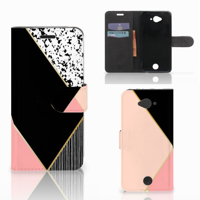 Acer Liquid Z530 | Z530s Bookcase Zwart Roze Vormen - thumbnail