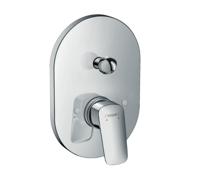 Hansgrohe Logis ééngreeps badmengkraan afbouwdee voor inbouwdeel 31741180, chroom - thumbnail