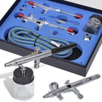 VidaXL Airbrush set met 2 pistolen - thumbnail