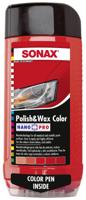 SONAX auto polijstmiddel "polish & wax color nanopro" color polish + wax rotss - thumbnail