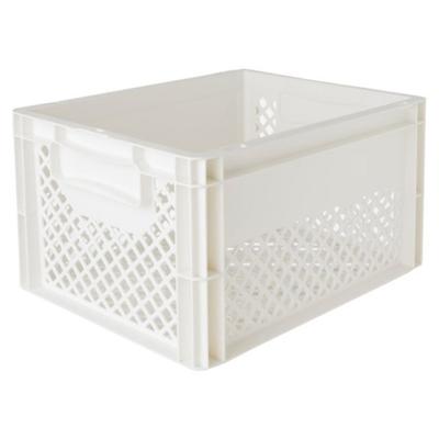 Kunststof Fietskrat Medium 25 liter Wit