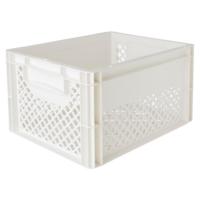 Kunststof Fietskrat Medium 25 liter Wit - thumbnail