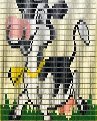 Vliegengordijn Hulzen Koe met bel - 90cm x 210cm