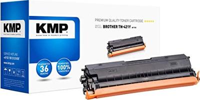 KMP Tonercassette vervangt Brother TN-421Y, TN421Y Compatibel Geel 1800 bladzijden B-T101