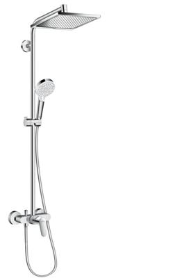 Hansgrohe Crometta e 240 1jet showerpipe met douchekraan chroom 27284000