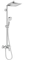 Hansgrohe Crometta e 240 1jet showerpipe met douchekraan chroom 27284000 - thumbnail