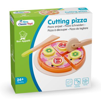 New Classic Toys houten groentenpizza snijset
