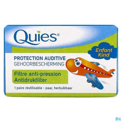 Quies Gehoorbescherming Antidrukfilter Vliegtuig Kind 1 Paar Oordoppen