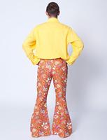 Hippie broek Paisley bruin/oranje - thumbnail