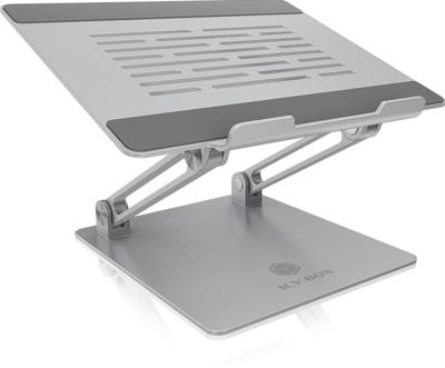 ICY BOX IB-NH300, Notebookhalter höhenverstellbar, Aluminium, für Notebooks bis 17 Laptophouder In hoogte verstelbaar ICY BOX IB-NH300, Notebookhalter höhenverstellbar, Aluminium, für Notebooks bis 17 Laptophouder In hoogte verstelbaar