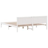 Bedframe Wit 200 x 200 cm Massief grenenhout - thumbnail