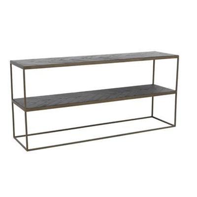 Light & Living Sidetable Chisa 150cm - Bruin/Zwart Light & Living Sidetable Chisa 150cm - Bruin/Zwart