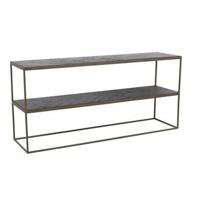 Light & Living Sidetable Chisa 150cm - Bruin/Zwart - thumbnail