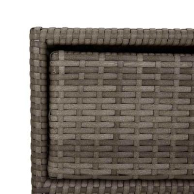 Tuinkast 55x59x69 cm poly rattan grijs