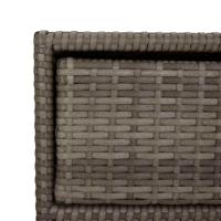 Tuinkast 55x59x69 cm poly rattan grijs - thumbnail