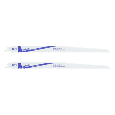 Wolfcraft Sabelzaagbladen | BiM | Fijne sneden | 300mm | 2 stuks - 2671000 Wolfcraft Sabelzaagbladen | BiM | Fijne sneden | 300mm | 2 stuks - 2671000