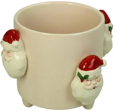 Kersten vaas dolomiet santa 12x11cm multi