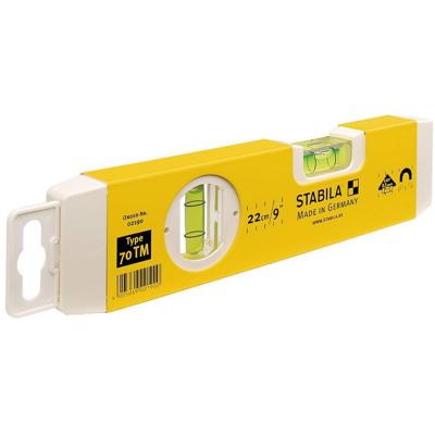 Stabila Waterpas, 70TM 1V1H libel, magneetstrip - 02190