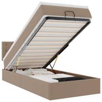 Ottoman bed met matrassen en LED's 80x200 cm kunstleer - thumbnail